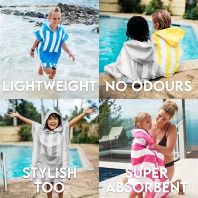 Dock And Bay UV Korumalı Çocuk Pançosu S Bondi Blue