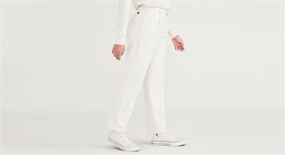 Dockers High Waist Pleated Original Khaki Tapered Pantolon Klasik Pantolon Kadın