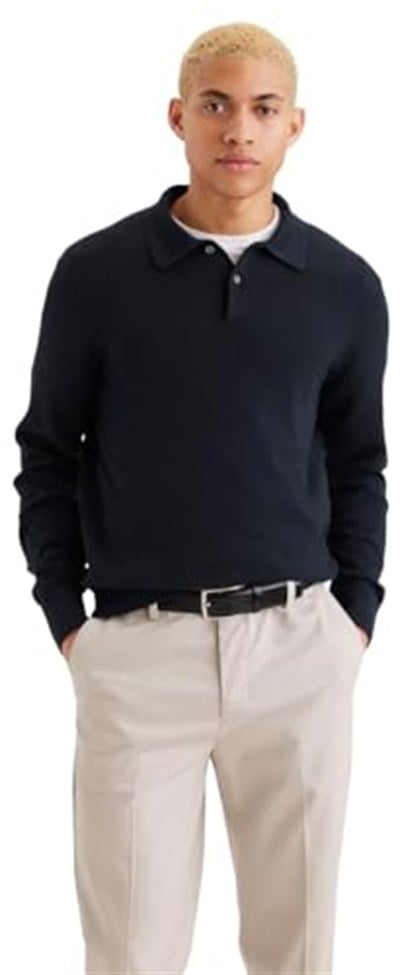 Dockers Uzun Kollu Polo Yaka Kazak Kazak Erkek