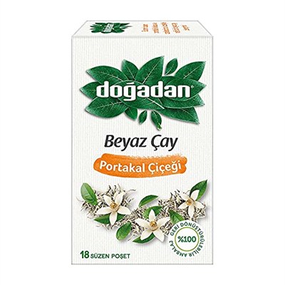 Doğadan Beyaz Çay Portakal Çiçekli (18li)