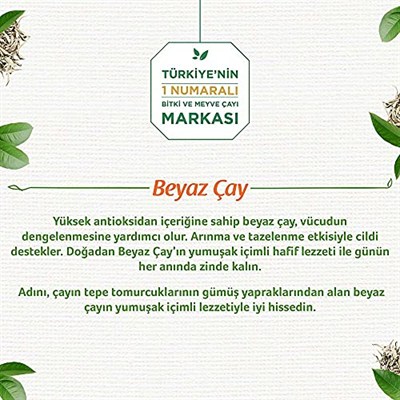 Doğadan Beyaz Çay Portakal Çiçekli (18li)