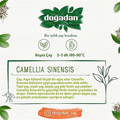Doğadan Beyaz Çay Portakal Çiçekli (18li)