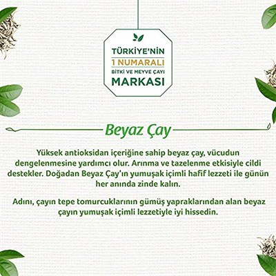 Doğadan Beyaz Çay Sade (18li)