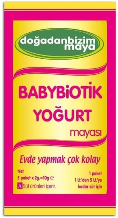 Doğadan Bizim Babybiotik Yoğurt Mayası 1 Kutu 5 saşe