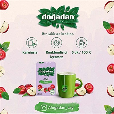 Doğadan Elma Çayı (20li Poşet)