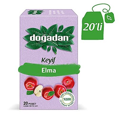 Doğadan Elma Çayı (20li Poşet)