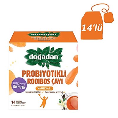 Doğadan Probiyotikli Rooibos Vanilyalı Çay 14lü
