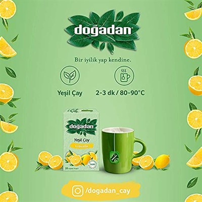 Doğadan Yeşil Çay Limonlu (20li)