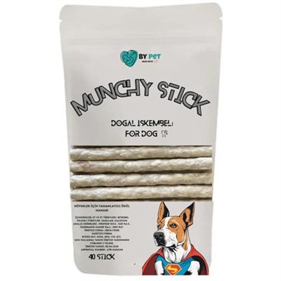 Doğal İşkembeli Köpek Ödül Maması, Köpek Munchy Çubuk 40 Adet
