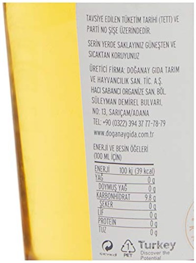 Doğanay Elma Sirkesi 500 ml Pet Şişe