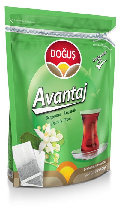 Doğuş Avantaj Bergamot Aromalı Demlik Çay 25X40 Gr