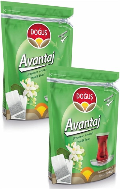 Doğuş Bergamot Aromalı Çay Avantaj Demlik Poşet 25X40 Gr - 2Li Paket