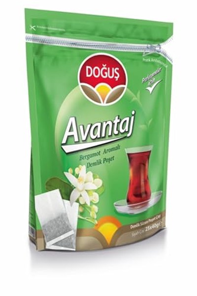 Doğuş Bergamot Aromalı Çay Avantaj Demlik Poşet 25X40 Gr - 2Li Paket