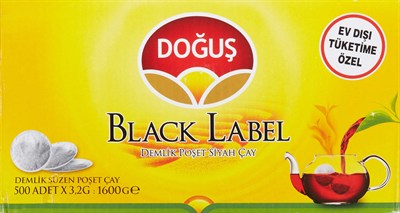 Doğuş Black Label Demlik Poşet Çay (Siyah Çay, 3.2 Gr x 500 Adet)