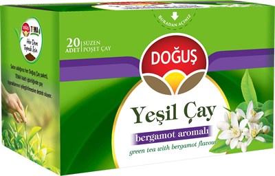Doğuş Yeşil Çay, Bergamot Aromalı, 12 kutu