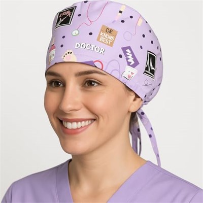 Doktor Desenli Doktor Hemşire Aşçı Cerrahi Bone Hastane Bone Bandana M338