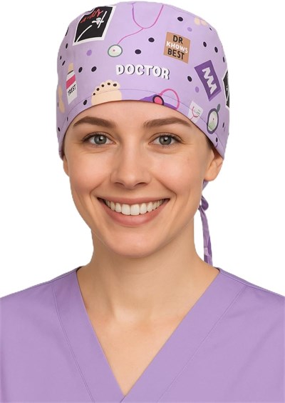 Doktor Desenli Doktor Hemşire Aşçı Cerrahi Bone Hastane Bone Bandana M338