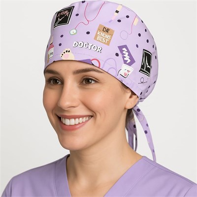 Doktor Desenli Doktor Hemşire Aşçı Cerrahi Bone Hastane Bone Bandana M338