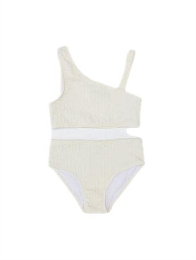 Dokulu kumaş kız çocuk bikini takım