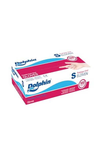 Dolphin Beyaz Vinil Eldiven S Beden