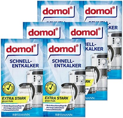 DOMOL Kettle Kahve Makinesi Kireç Çözücü Toz 2li Paket (3 Adet)