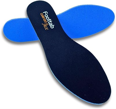 Dopar Foottab Siyah Yumuşak Bez Tabanlık Kadın Erkek Spor Ayakkabı Tabanlığı 43-44