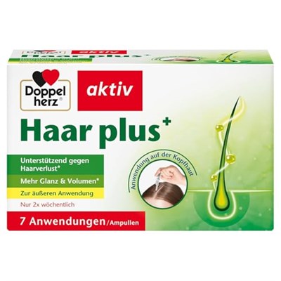 Doppelherz Hair Plus - Saç dökülmesine karşı destek - Saç derisinde 7 uygulama