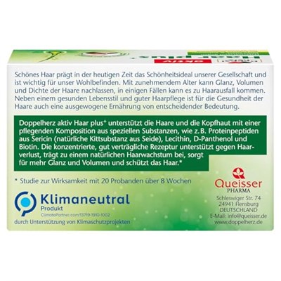 Doppelherz Hair Plus - Saç dökülmesine karşı destek - Saç derisinde 7 uygulama