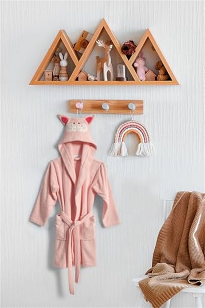 DOQU HOME Kitty Bornoz 4-6 Yaş Pembe