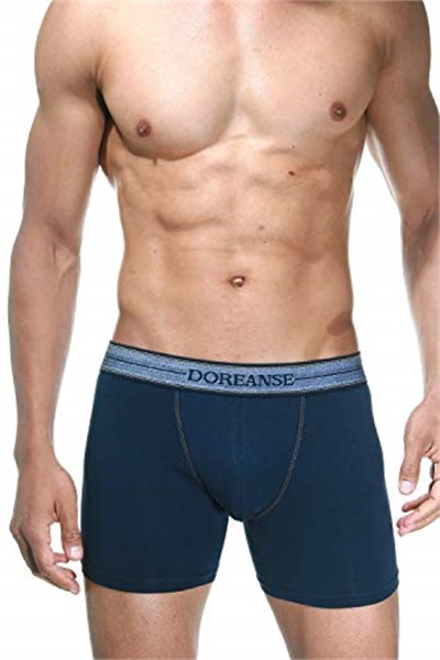 DOREANSE 1776 ERKEK MODAL KOT DESEN MAVİ BOXER