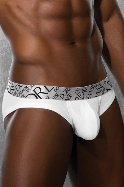 Doreanse Erkek Modal Beyaz Torbalı Mini Paça Boxer Slip C8T8N7O1