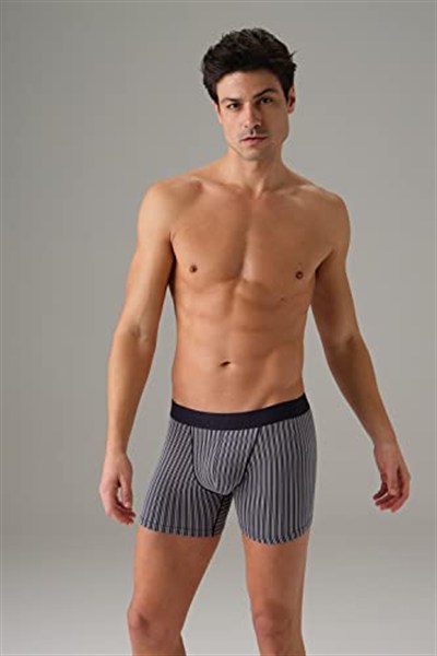 Doreanse Erkek Modal Çizgi Desenli Normal Paça Boxer 1866