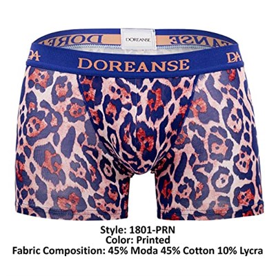 Doreanse Erkek Modal Çok Renkli Baskılı Torbalı Normal Paça Boxer 1801