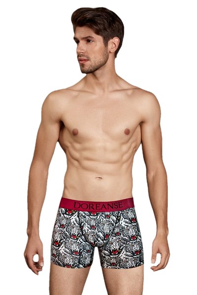 Doreanse Erkek Modal Çok Renkli Baskılı Torbalı Normal Paça Boxer 1812