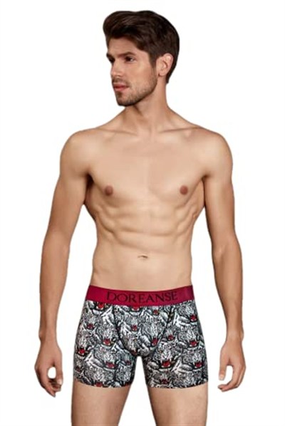 Doreanse Erkek Modal Çok Renkli Baskılı Torbalı Normal Paça Boxer 1812