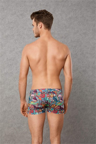 Doreanse Erkek Modal Çok Renkli Baskılı Torbalı Normal Paça Boxer 1807