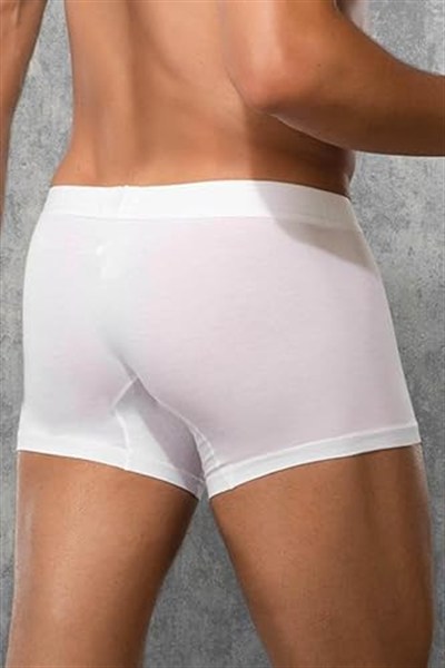Doreanse Erkek Modal İnce Kumaş Torbalı Normal Paça Beyaz Boxer C2T2N7O1