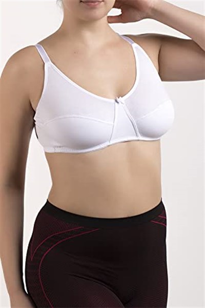 DoReMi Balensiz%100 Doğal Pamuk Comfort Sütyen BEYAZ 80