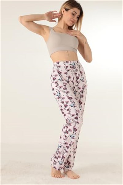 Doremi Bayan Çiçek Desenli Pijama Altı