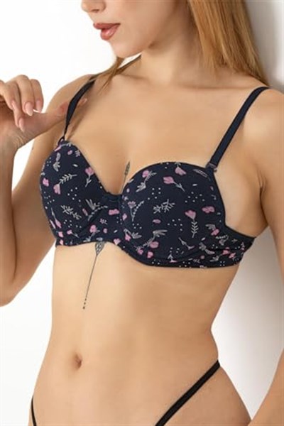 DoReMi Desenli Push Up Sütyen