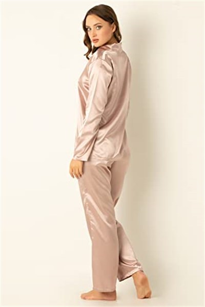 DoReMi Uzun Kollu Saten Pijama Takımı