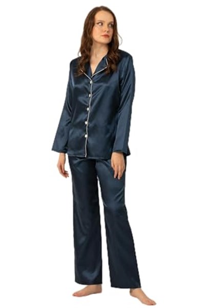 DoReMi Uzun Kollu Saten Pijama Takımı