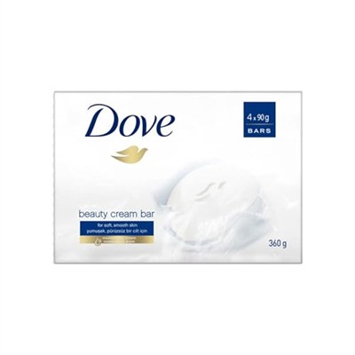 Dove Beauty Cream Bar Katı Güzellik Sabunu Original Nemlendirici Etkili, 4x90 g