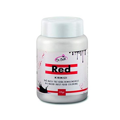 Dr.Gusto Yağ Bazlı Toz Gıda Boyası 25 Gr Kırmızı