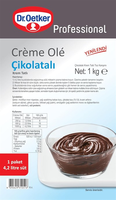 Dr. Oetker Creme Ole Çikolatalı 1 Kg