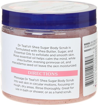 Dr.Teals Shea Sugar Scrub Rose Vücut Şeker Peeling 538GR