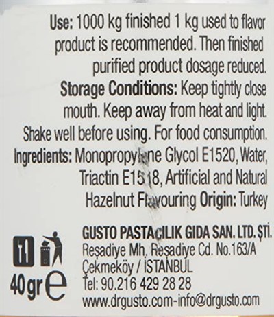 Dr.Gusto Aroma Verici Fındık 40 Gr