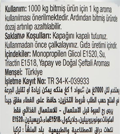 Dr.Gusto Aroma Verici Şeftali 40 Gr