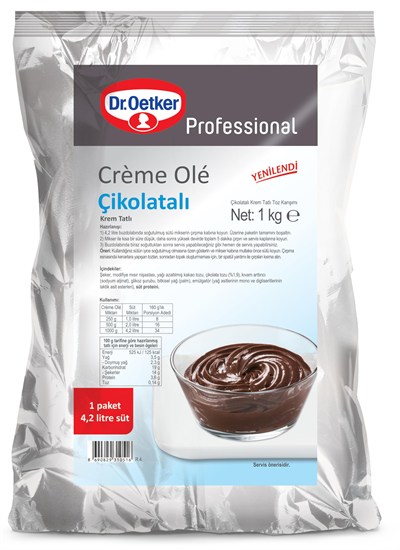 Dr. Oetker Creme Ole Çikolatalı 1 Kg