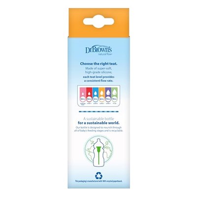 Dr. Browns 5 oz/150 ml Geniş Ağız PP Biberon, Tekli Paket